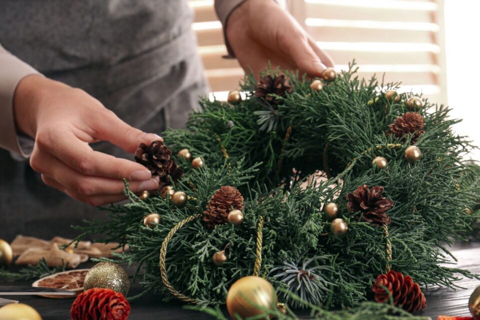 Christmas Centre Piece Making at The Great House